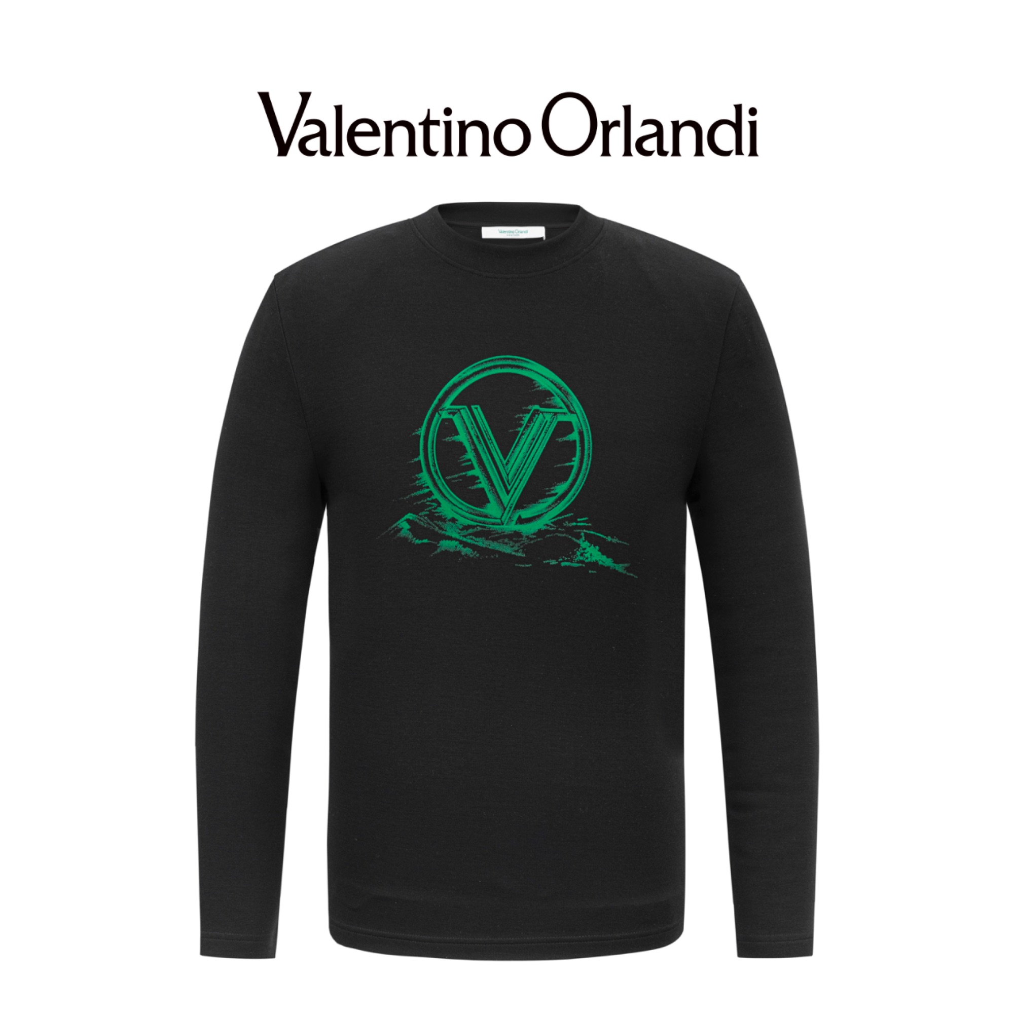Valentino orlandi男士秋季圆领长袖T恤印花卫衣