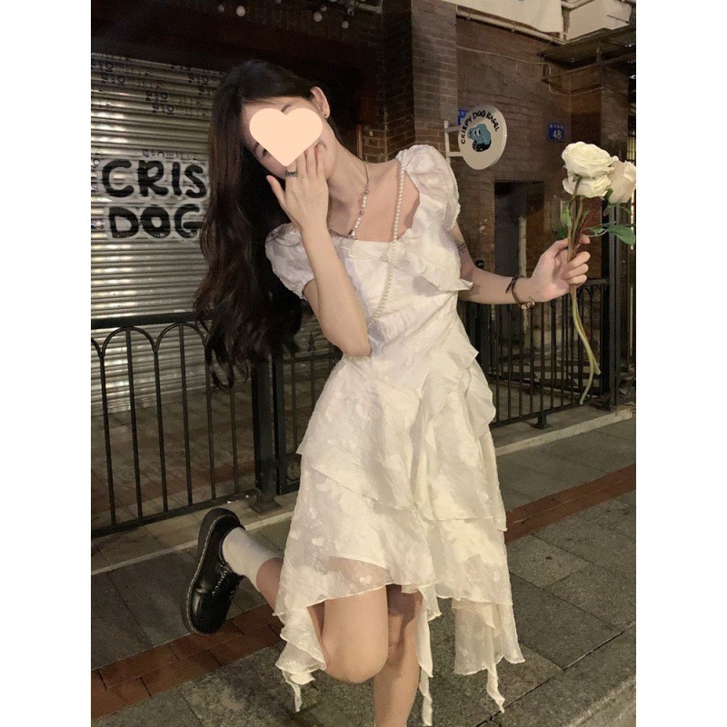 【39−69】桑榆时尚白色碎花复古小个子女装外套马甲（直播用）