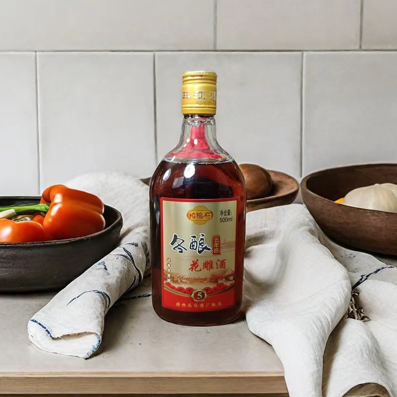 绍兴冬酿半干型黄酒清爽5年500ml/瓶*6瓶