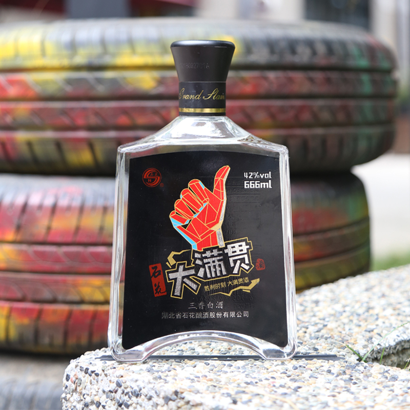 石花浓清酱三香白酒666ml 湖北白酒 42度粮食酒42度666mL