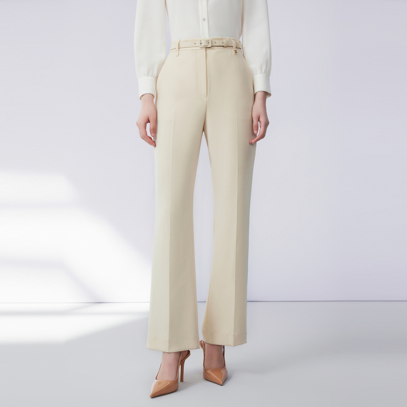 【悦已】秋冬时尚高腰梭织裤子甜玉米LMFC7BWPT102