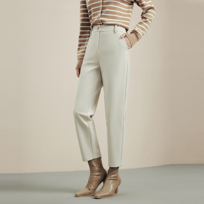 LIME/莱茵冬季显瘦休闲梭织裤子LMFD9AWPTK02