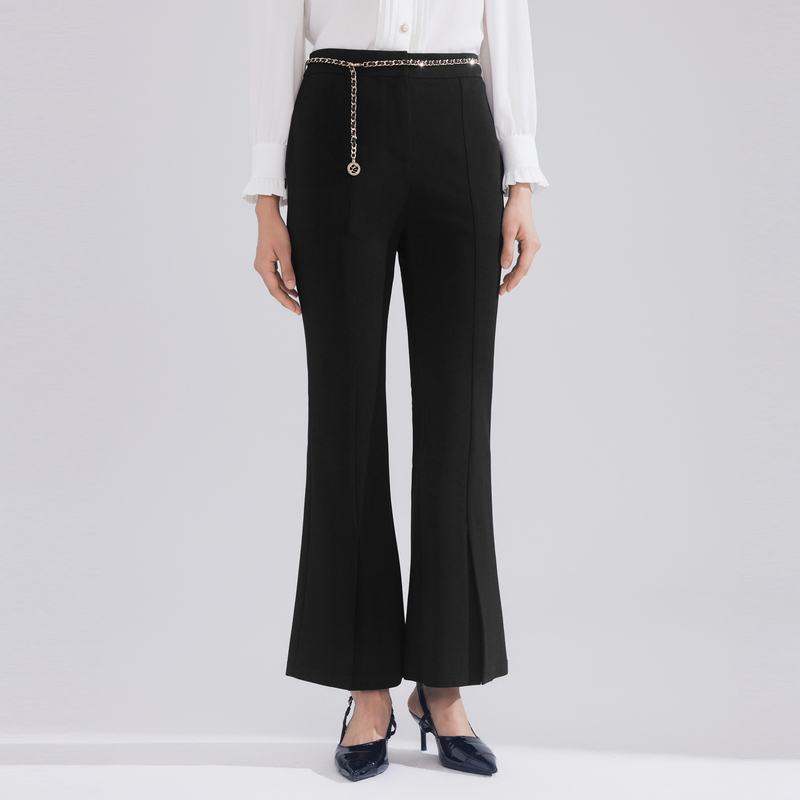 【粉丝专享】【千金玛德琳】春秋通勤显瘦气质裤子黑色LMFADAWPTP01