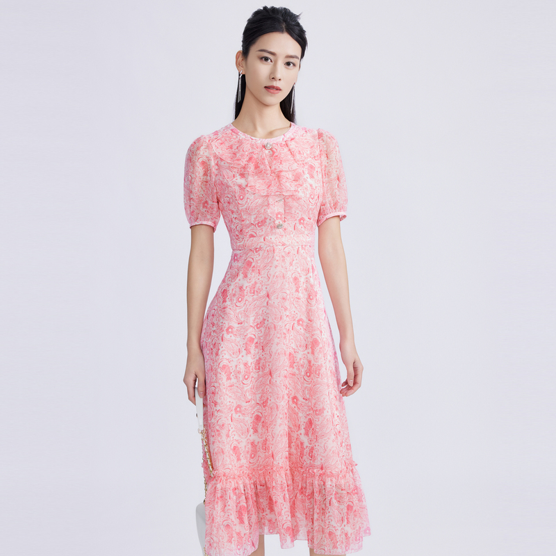 LIME/莱茵【冬姐精选】【以花之名】佩斯利限定款连衣裙LMFB4BWOP907