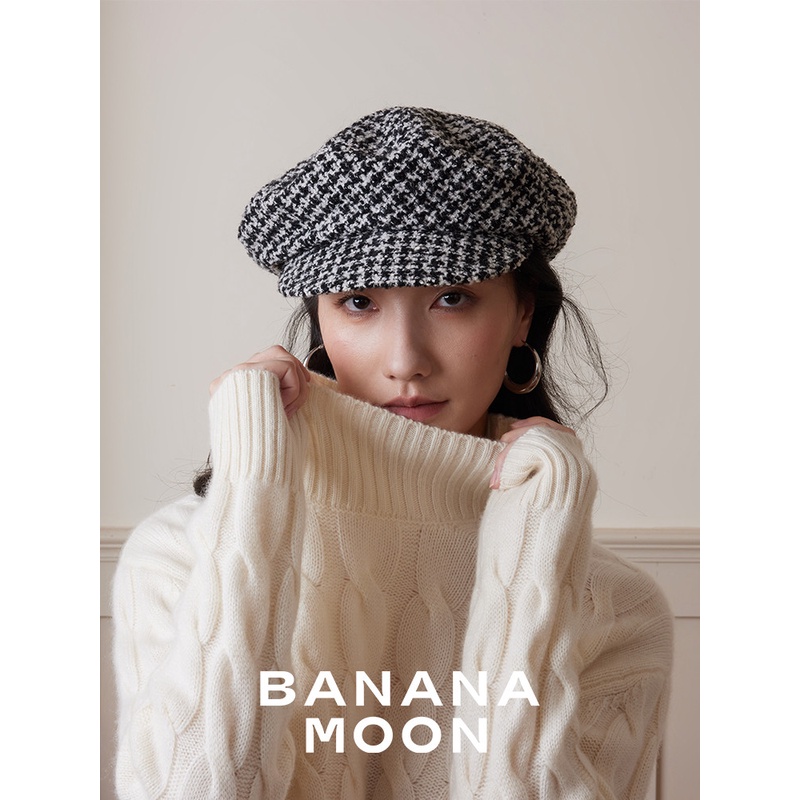 必入的挚爱经典_法式粗花呢千鸟格报童帽立体廓形绝美双色画家帽