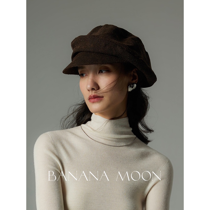 灵动高时髦_非遗100%榨蚕丝秋冬料立体解构香云纱软报童帽