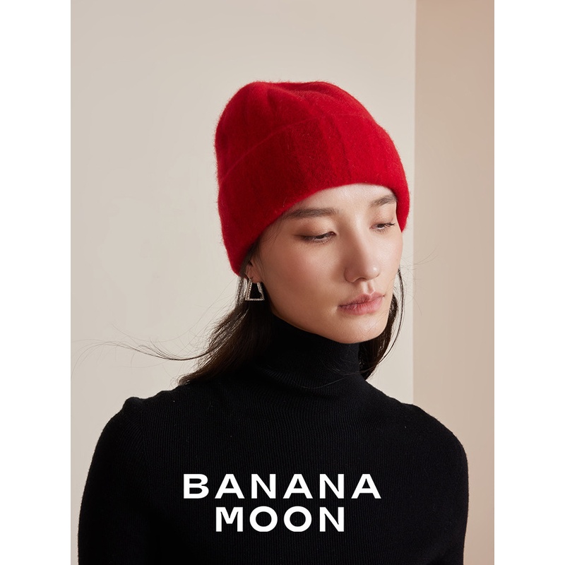 CleanFit时髦穿搭_高奢浣熊绒羊毛混纺冬冷帽极轻保暖翻边针织帽