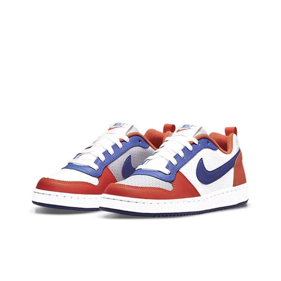 耐克/NikeCourt Borough Low白蓝橙尼克斯女子休闲板鞋 4245