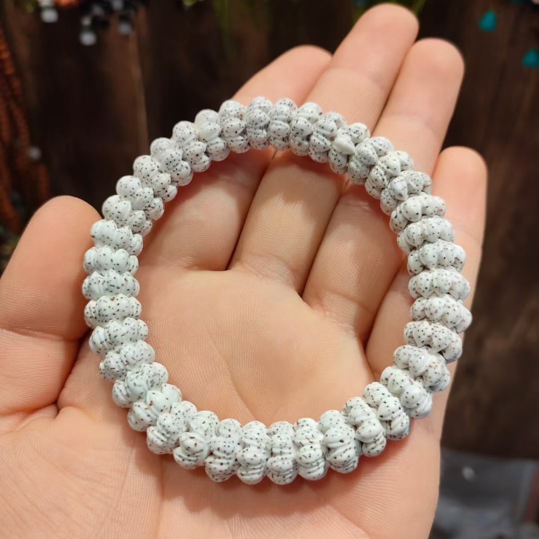 星月菩提珠串手串莲花座伏魔圈规格7x12mm星月串珠文玩文玩手串