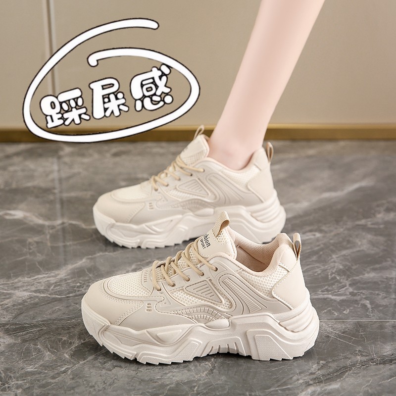 耐克厚底老爹鞋女2023新款秋季百搭踩屎感软底跑步鞋ins潮休闲运
