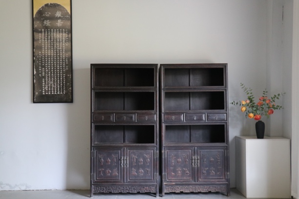 木头书柜完整无修牢固复古简约