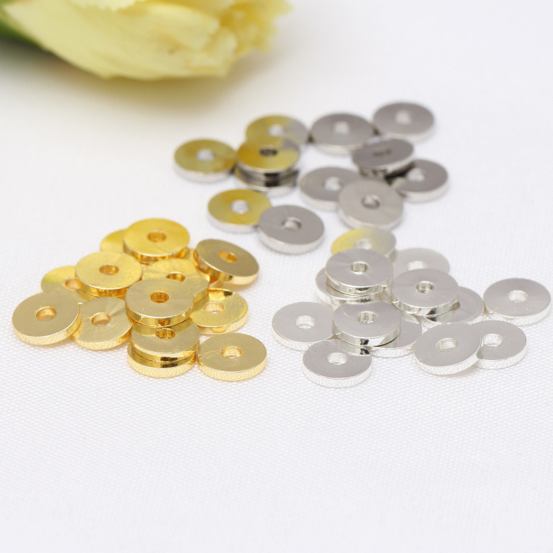 铜合金手链 直切文玩隔片镀金垫片星月菩提猴头手串配珠文玩配饰