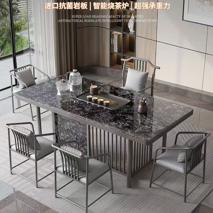 客厅家用阳台烧水茶桌泡茶桌简约办公室茶台茶几新中式办公室茶台