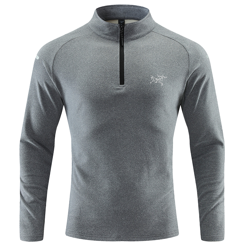 少量现货/ARC/始祖家男士打底衫抓绒衣半拉链T恤加绒保暖衣