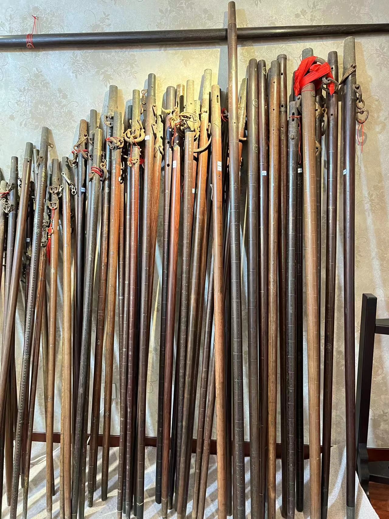 老款木杆秤摆件老式手提纯手工老物件手工艺