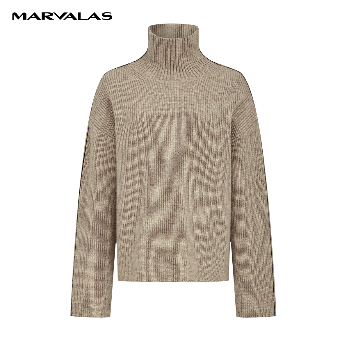 【商场同款】曼德诗羊毛牦牛绒高领针织衫2023冬套头衫M733306977