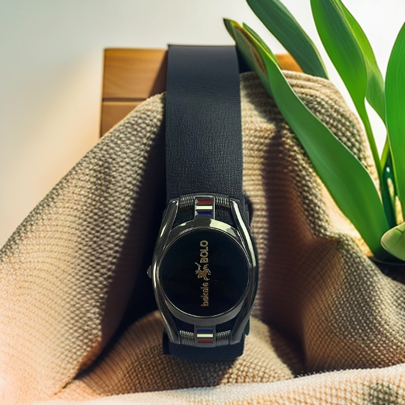 比格尔保罗手表扣男士皮带时尚扣真皮腰带青中年商务休闲真皮皮带