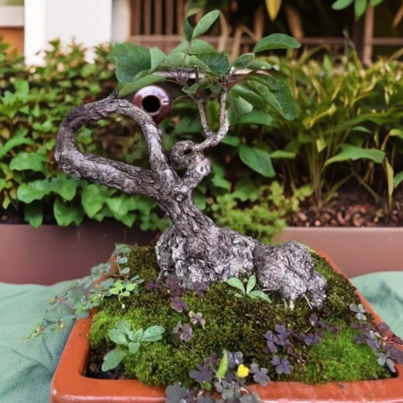 红叶黄栌盆景盆栽生桩室内植物精品盆景素材