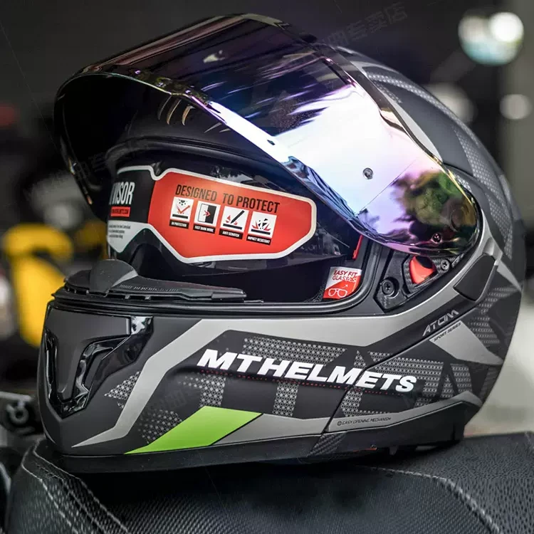 西班牙MT揭面盔男士头盔机车头盔摩托车赛车女拉力安全帽四季全盔