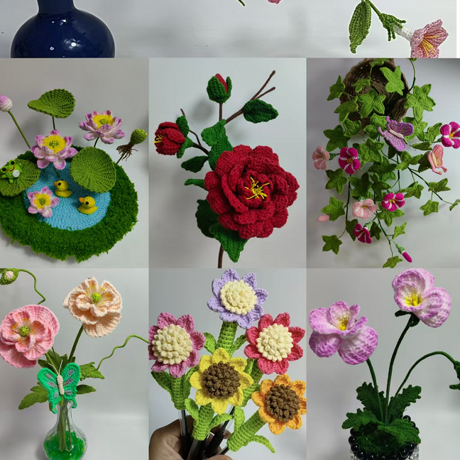 瑞宝手作毛线花小合集（分销）