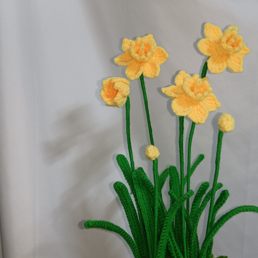 洋水仙手钩花视频教程