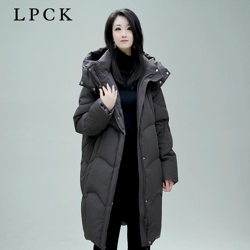 LPCK新款300多克白鸭绒加厚时尚女士羽绒服女大品牌女装现货