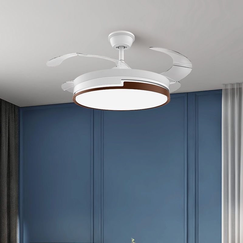 隐形静音一体客厅风扇灯2024新款餐厅吊扇灯卧室灯遥控实用功能