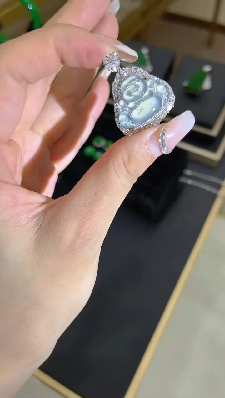 【闪购商品】翡翠吊坠银S925镶嵌团购多样性发货只发一件