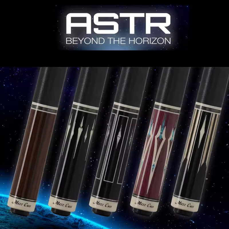 日本MEZZ美兹大头杆ASTR九球大头杆美式职业台球杆中式黑八桌球杆