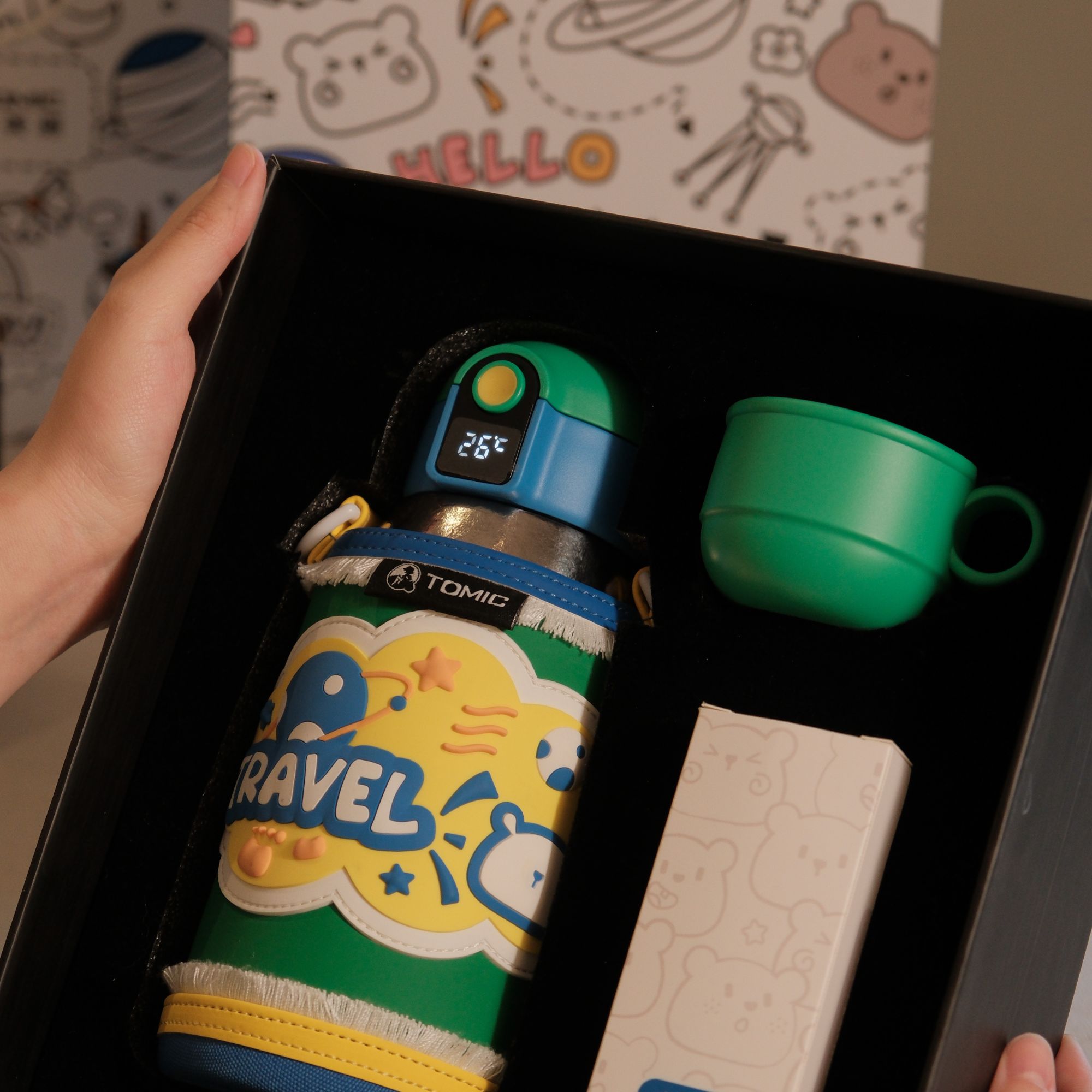 特美刻儿童钛杯560ml+水果茶套装 果满满500g（25g*20泡）