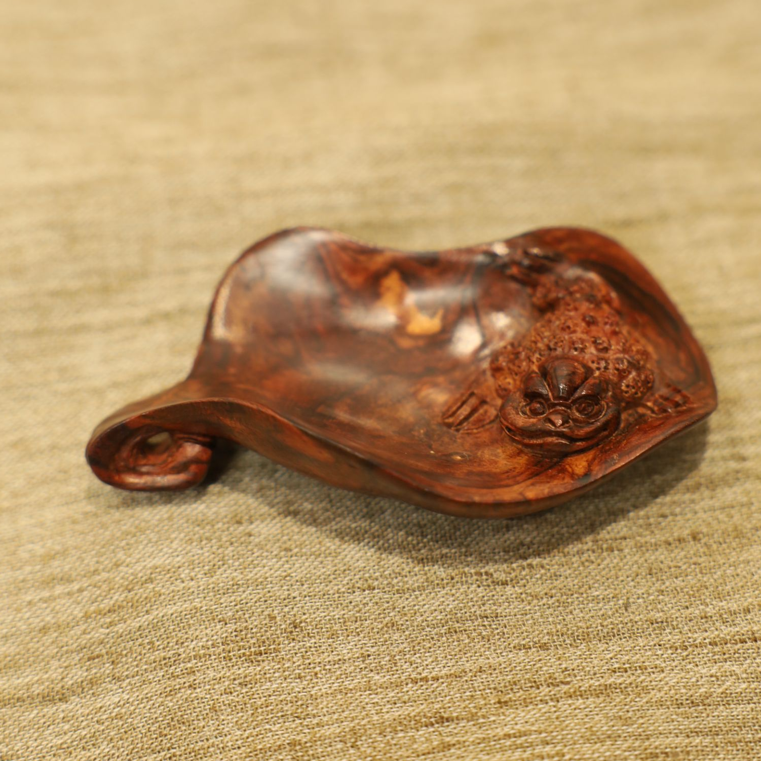 娜姐福利小金蟾海南黄花梨手把件小金蟾手工雕刻