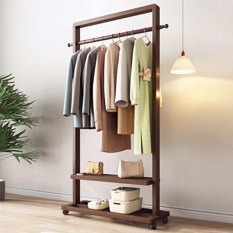 【小扬哥推荐】全实木衣帽架卧室极窄家用落地衣服架小户型极窄挂