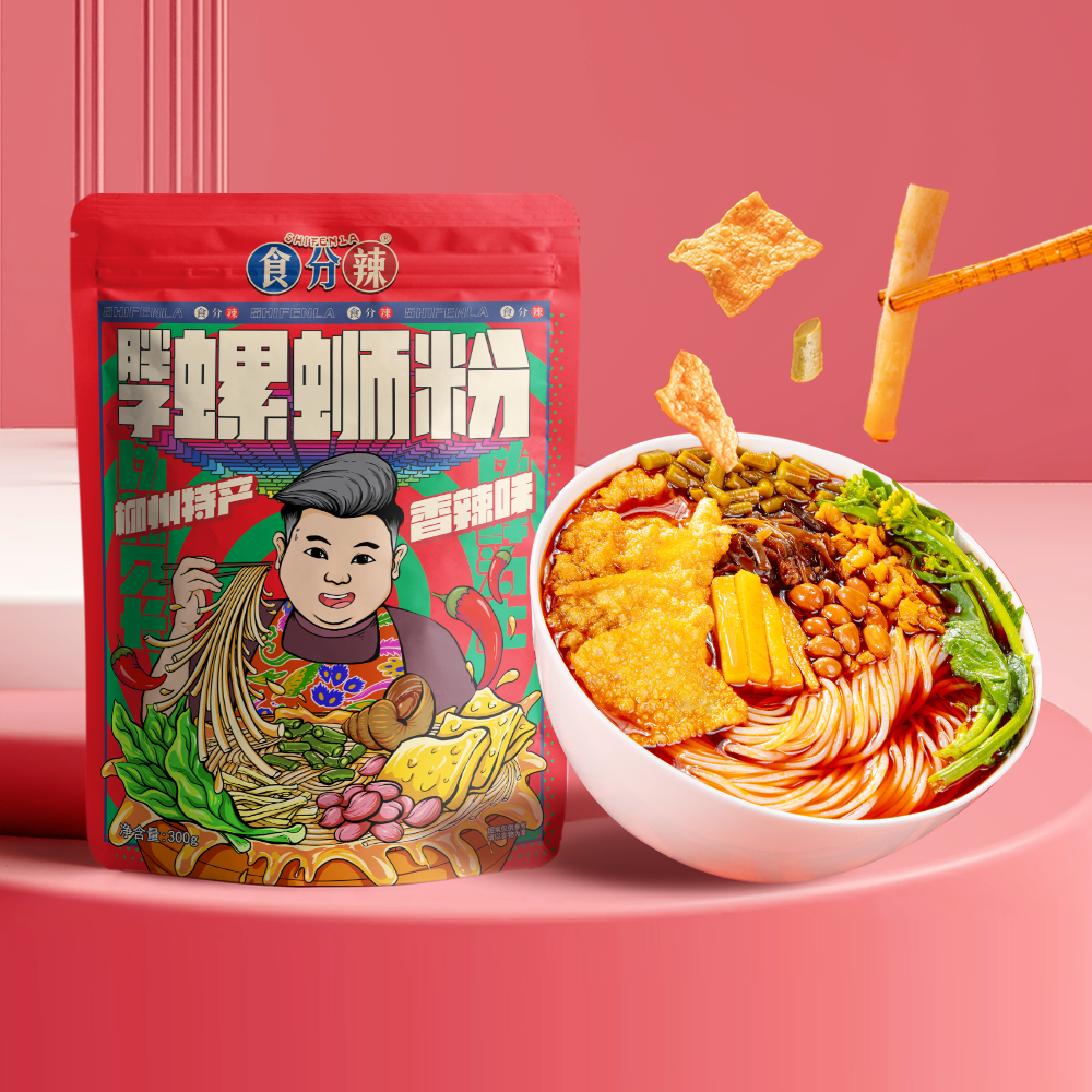 食分辣柳州螺蛳粉香辣味320g*6包广西柳州正宗特产螺蛳粉酸辣粉