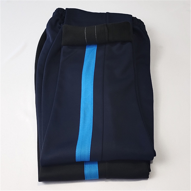 加绒加厚校服裤子藏蓝色宽蓝条中小学生冬季校裤一条杠蓝条校服裤