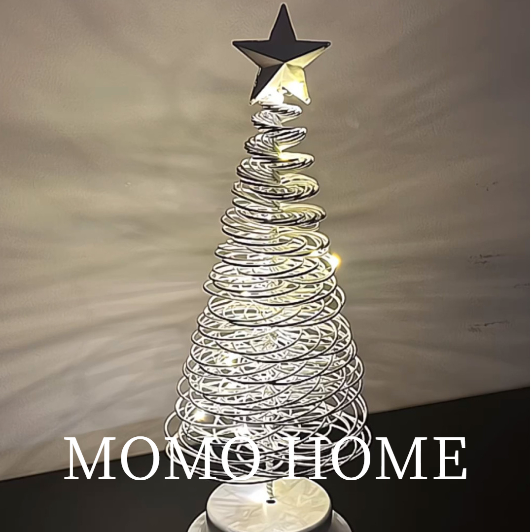 MOMO·新款LED圣诞树灯摆件造型灯节日氛围星星灯房间卧室装饰灯小