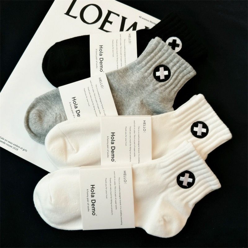 男子夏季低帮短筒袜轻薄透气潮流百搭吸汗防臭抗菌运动休闲学院风