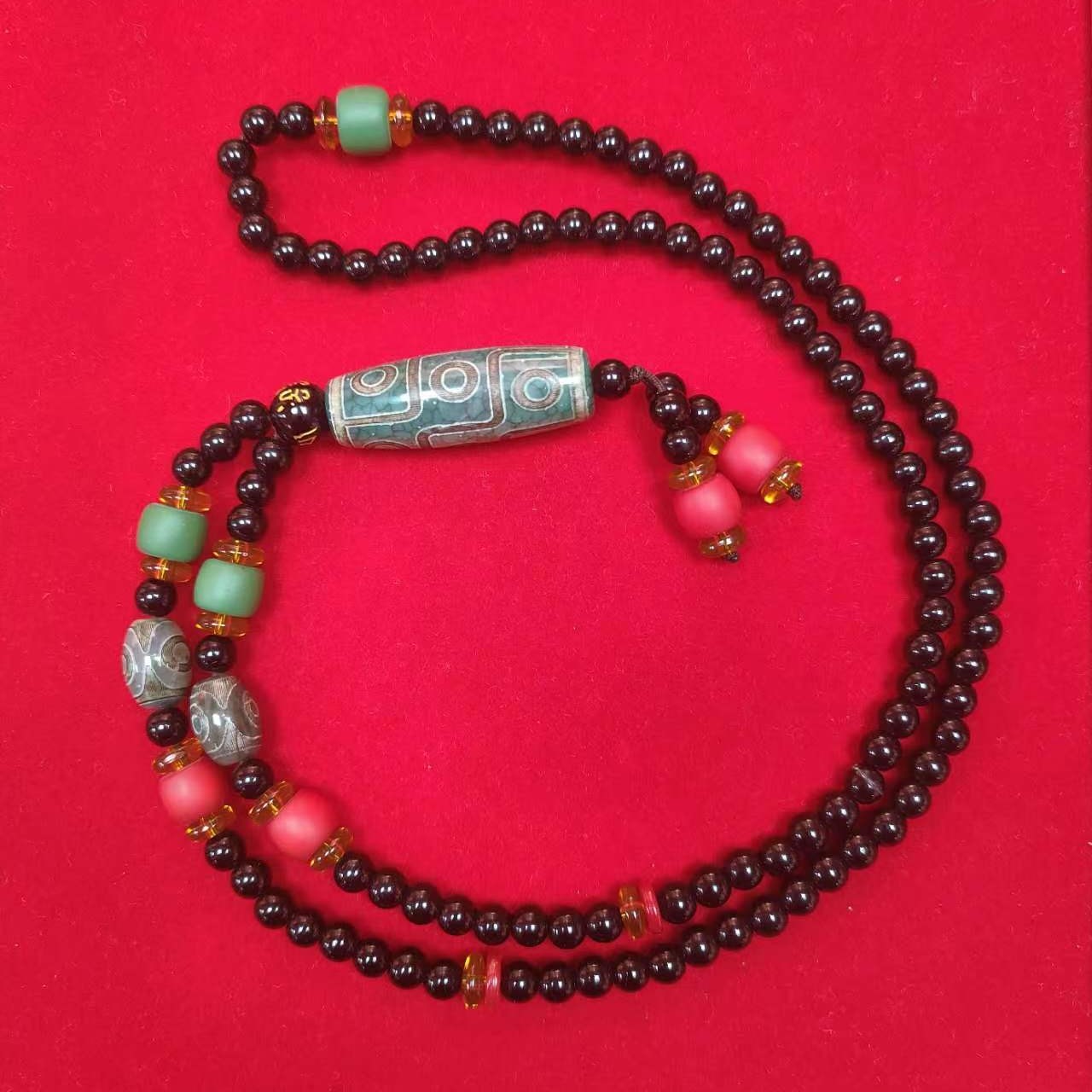 【香港金凤凰珠宝】MS1192-藏区迦南玛瑙珠珠项链-多样只发一件