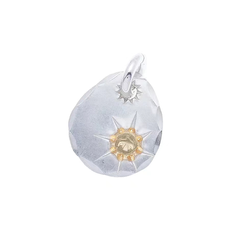 吊坠925银 CORNER GOROS 全新品 歪打本雕饼 小号 吊坠