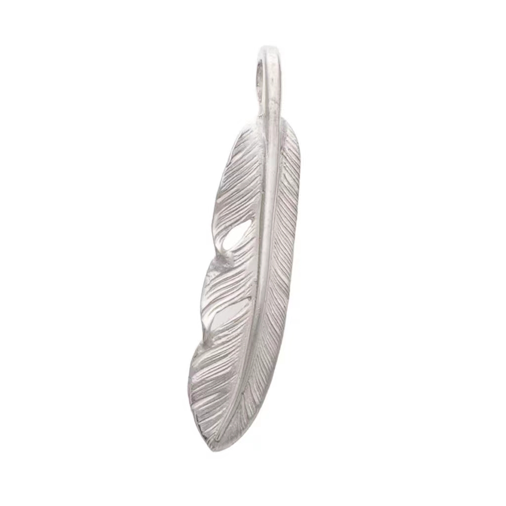吊坠足银 CORNER GOROS 全新品 全银小素羽毛 S 右向  吊坠