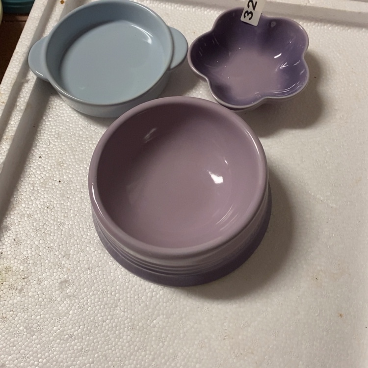 【闪购商品】陶瓷碟?*士瑕疵款中号矮脚+双耳+5寸梅花
