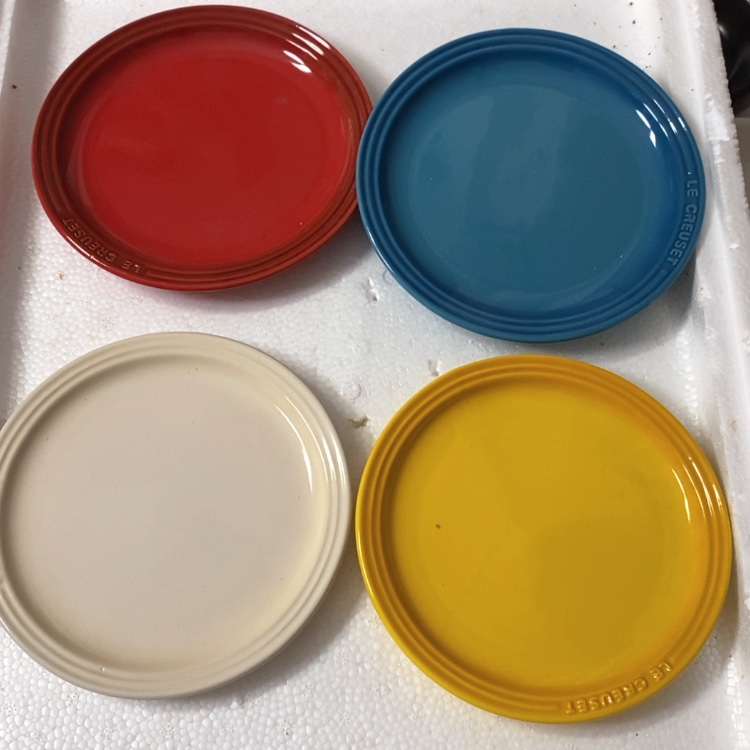 【闪购商品】陶瓷碟瑕疵款7.5寸圆4个
