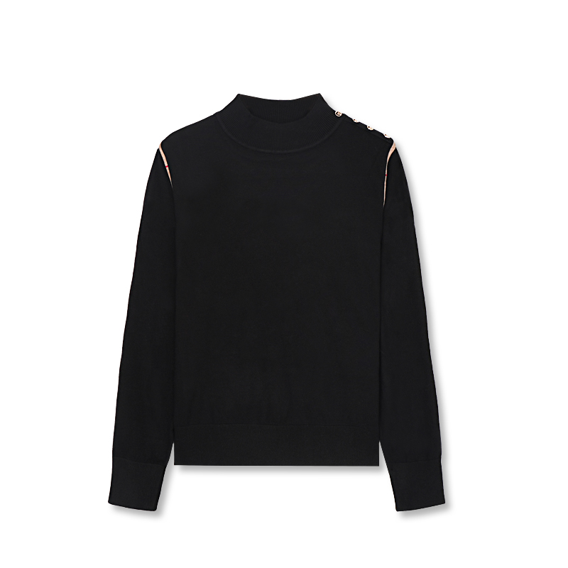 【小依专享】70008-1：秋季2025新款圆领针织女装打底衫上衣