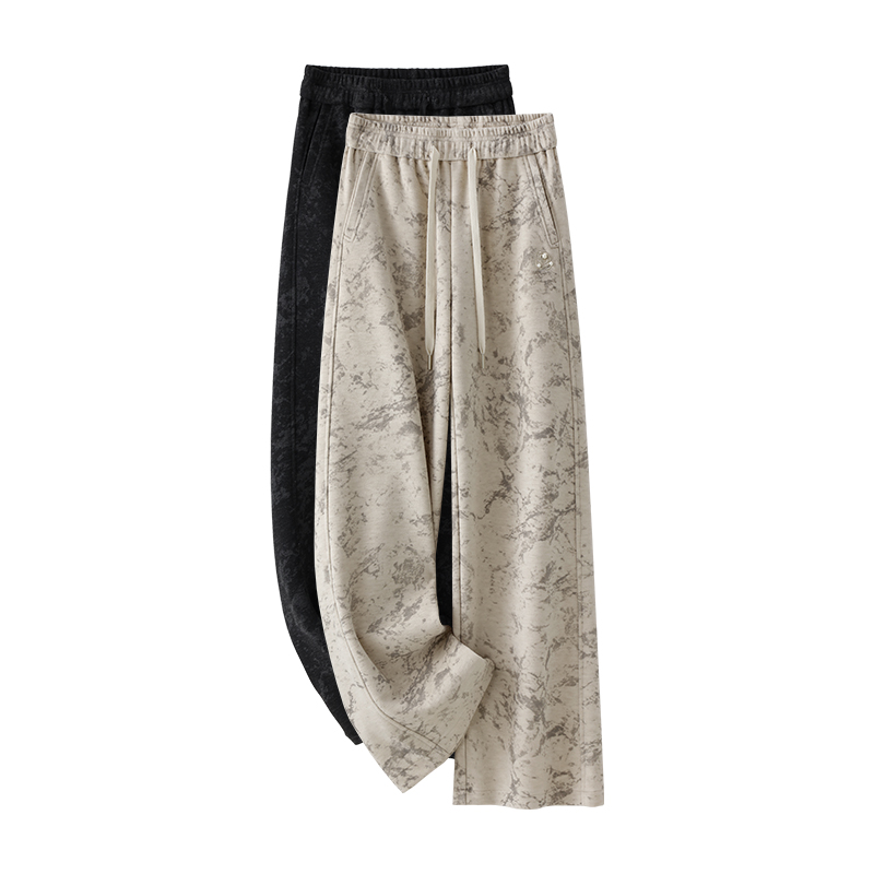 微喇裤女士秋冬2024年百搭高腰修身显瘦垂感毛呢直筒喇叭裤琴9965