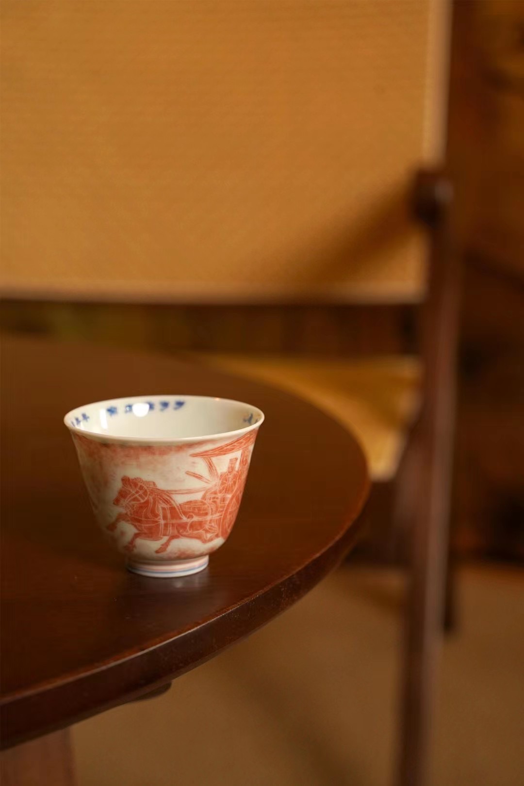 沈国镇拓片秦风無衣金钟杯兆云窑汉画像车马出行茶具茶器茶杯