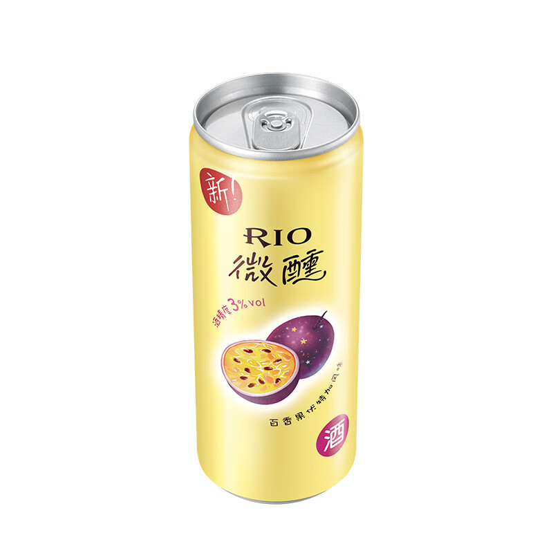 锐澳微醺3度百香果伏特加味鸡尾酒330ml/罐