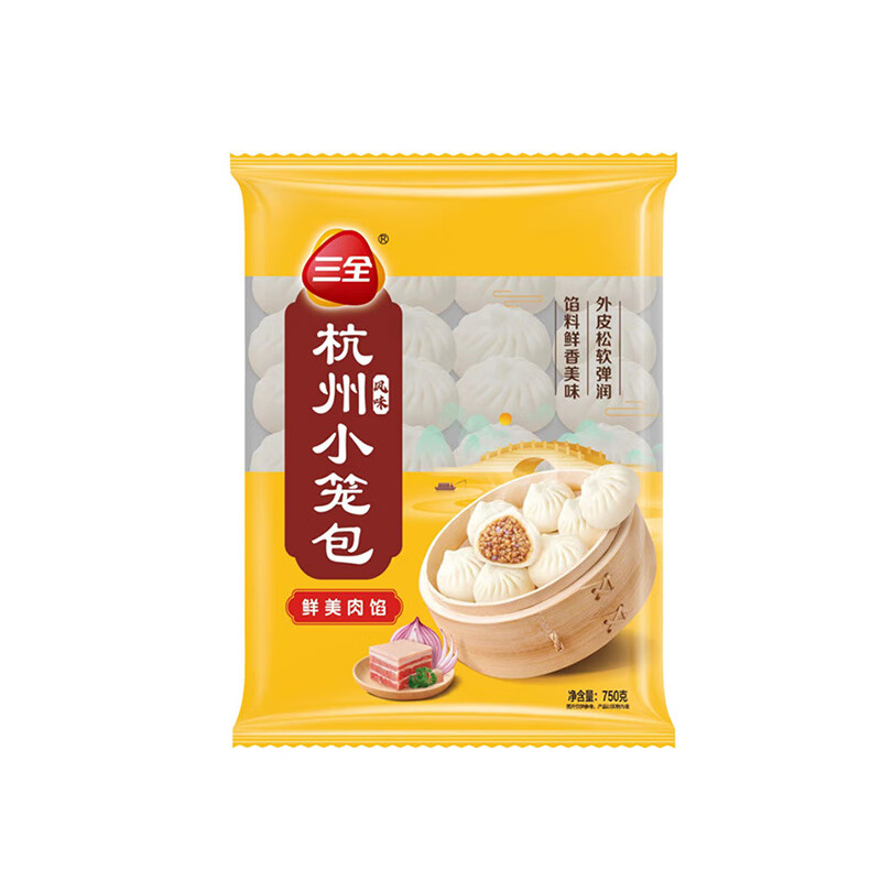三全杭州风味小笼包750g/袋