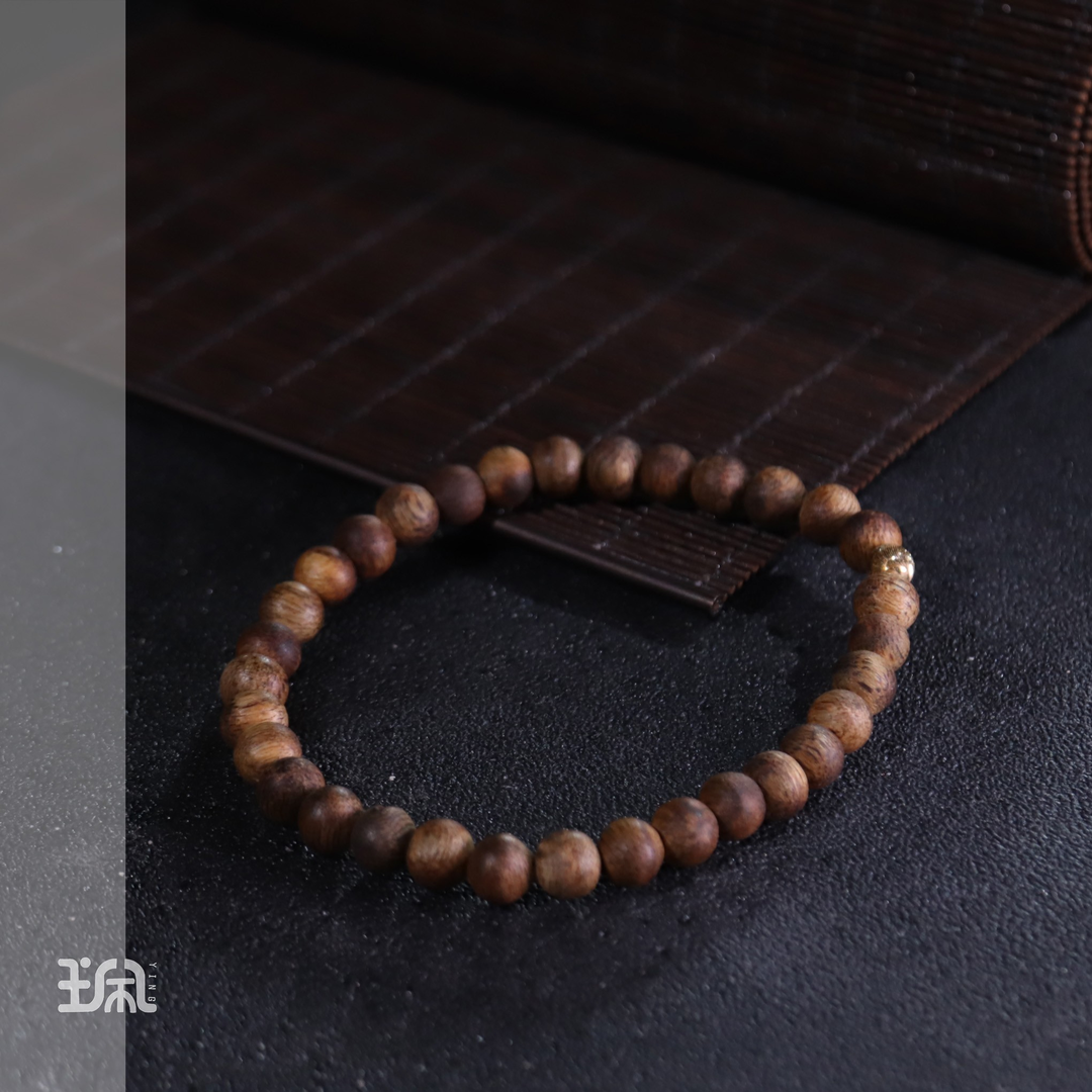 如棠|沉香*手串*18K镶嵌BC23042331多样性发其一