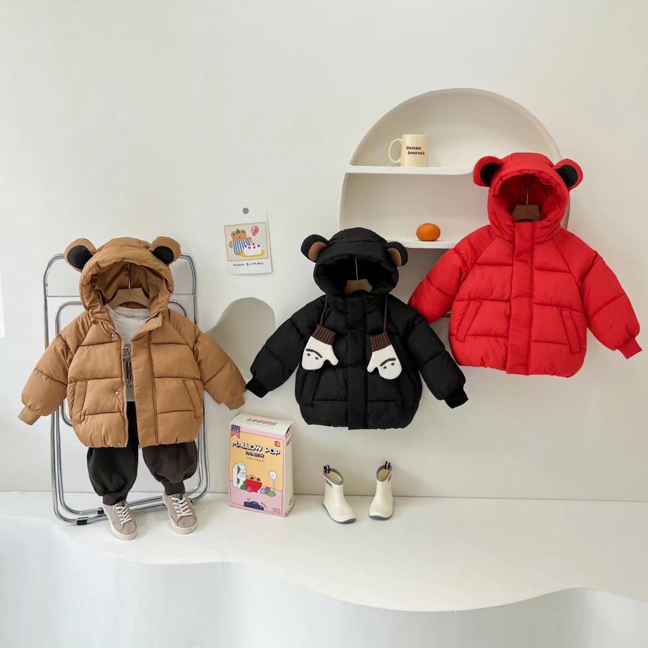 儿童棉服2023新款韩版宝宝棉服男童女童冬季棉服保暖卡通外套洋气
