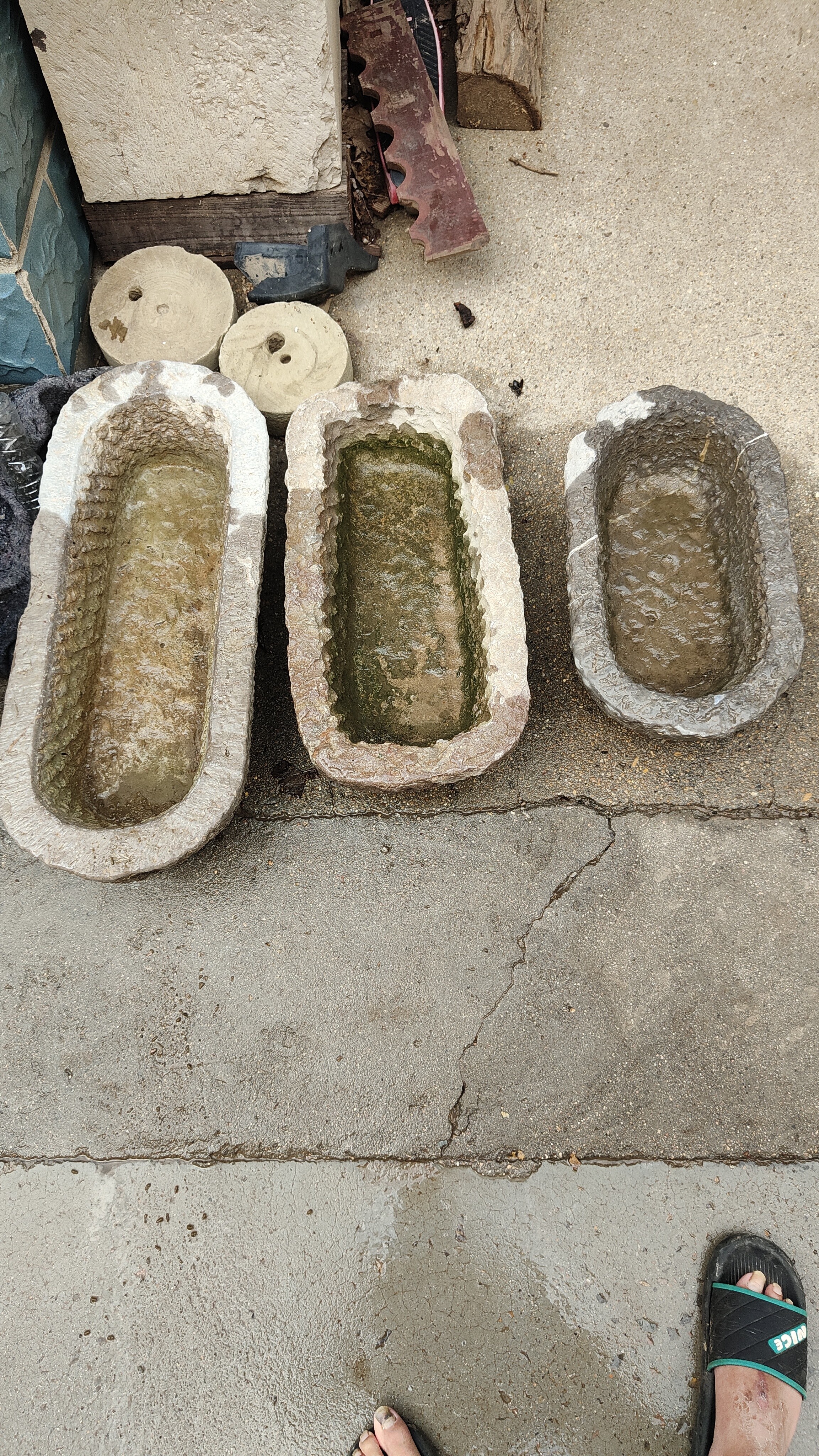 民俗老物件小石槽