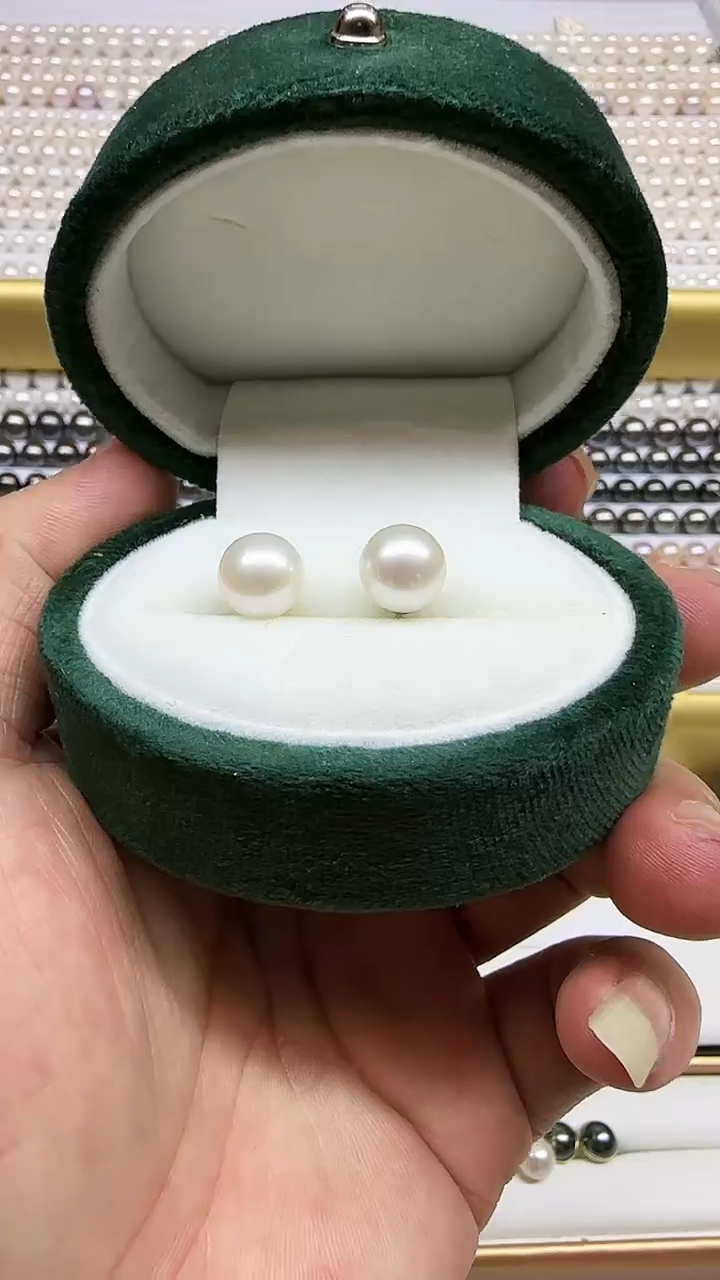 【闪购商品】淡水珍珠耳饰银S925镶嵌淡水珍珠